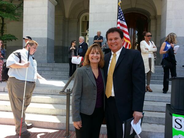 DrPamLuster's tweet photo. Our own Jill Jansen in Sacramento fighting for funding for disabled students with senator @MartyBlock39 @MesaASG http://t.co/qWIPEoJYlt