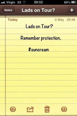 Lads sun cream protection Lads sun cream