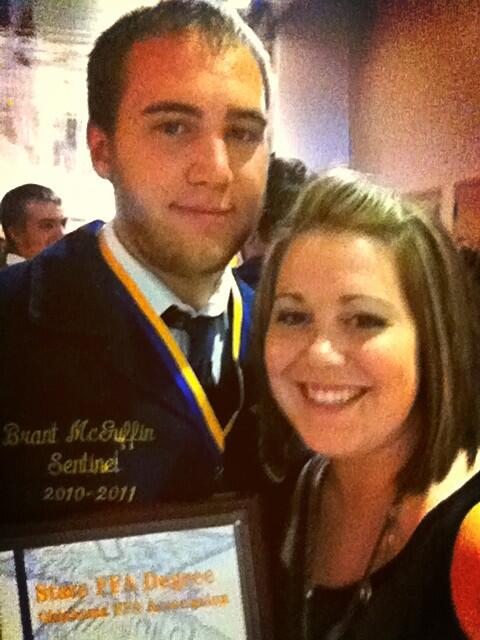 BaileyAMc's tweet photo. So proud of my bubba for earning his State FFA Degree! :) @bmcguffin25 http://t.co/CN4DIYZRUn