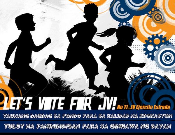 TeamJV2013's tweet photo. GO OUT NOW &amp; VOTE FOR JV! Pondong  EDUKASYON, Tuloy na PANININDIGAN! #jvestrada #senate2013dovote http://t.co/82cAEr7C7U