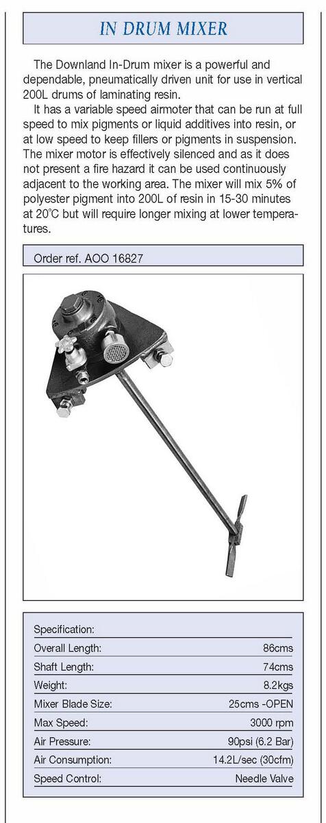The Popular and robust In-Drum Mixer. Please DM us for further information.