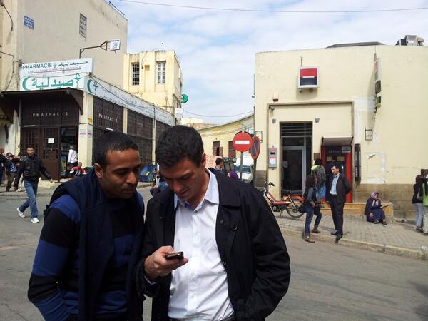 sanchezcastejon's tweet photo. With my friend @hbenslama1 at the door of #Fez Medina #Maroc @francescabinda http://t.co/hajnSiAuju