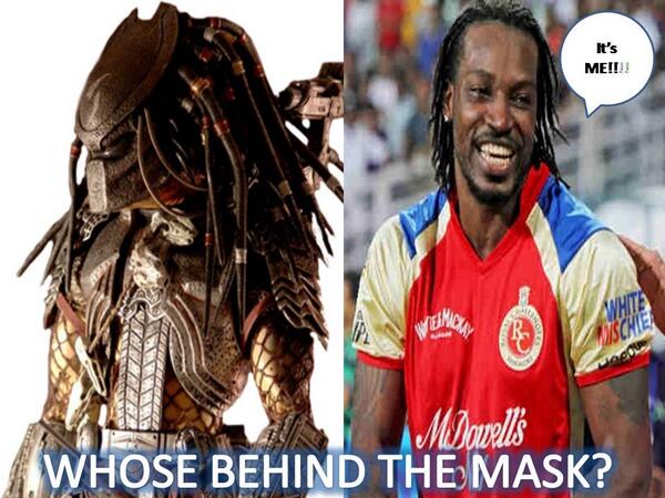AkshatMudbidri's tweet photo. Chris Gayle is the PREDATOR!!
#ChrisGayle #IPL #RCB #Cricket #Movies http://t.co/M35Z9iwkdG