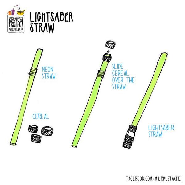 Drink The Force With Star Wars Lightsaber Straws
