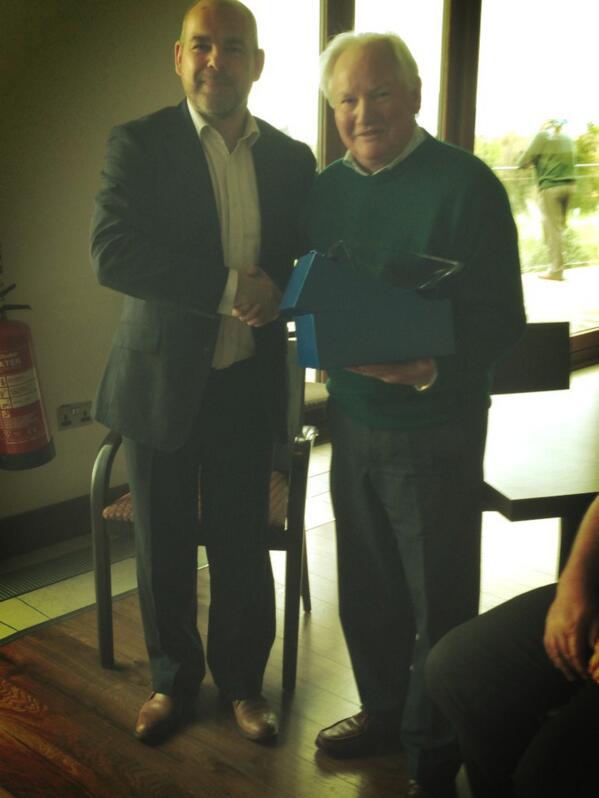 ClubMinder's tweet image. Terry Magee from Spa Golf Club picks up first prize with 35 Stableford points at @BelvoirParkGolf WELL DONE!