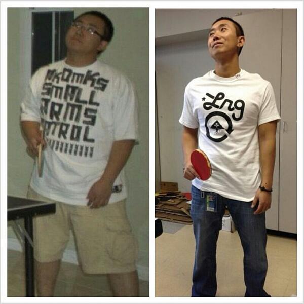 ZapposCulture's tweet image. A before and after picture for #eyezapp #zapposinstachallenge #corevalue2 #throwbackthursday by tim13o