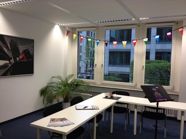 speakquick's tweet image. Check out our new English bunting :) at our Leipzig English School