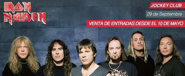 _garziagroup's tweet photo. Para los fans de @IronMaiden que están ansiosos: desde el 10 de Mayo se ponen a la venta las entradas! Atentos! http://t.co/m3xW25bai7