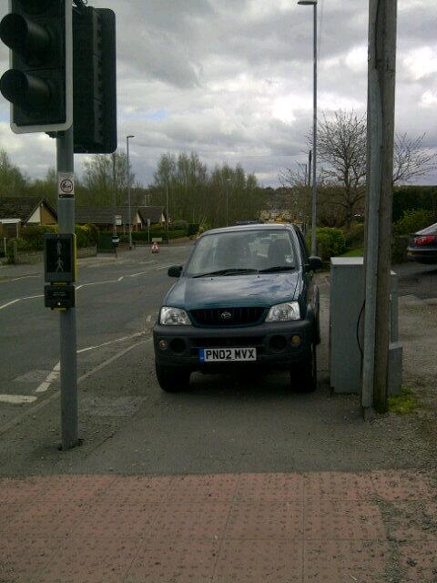 PN02 MVX displaying Inconsiderate Parking