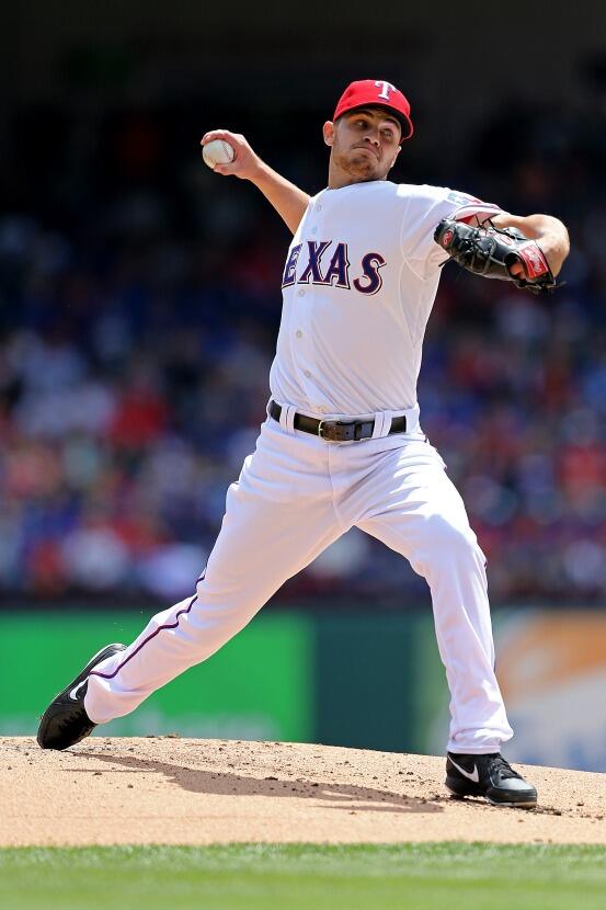 Rangers's tweet photo. RT to congratulate @GrimmReaper51 on being named AL Rookie of the Month for April. http://t.co/BwjuPSnKhI