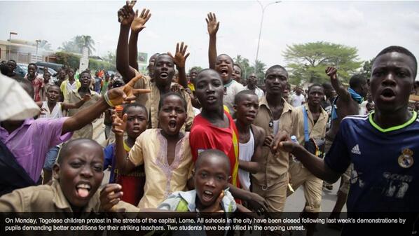 LearningInSync's tweet image. Ed: life or death! #Africanyouth *4 teachers in Togo.* 2 killed! #post2015 #Africa 
 
Source:  ow.ly/kEBKj