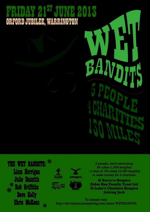 Davekell13's tweet image. Not long to go now. Please donate you beautiful people. One love.

#big24hrswim
#21june2013
#wetbandits