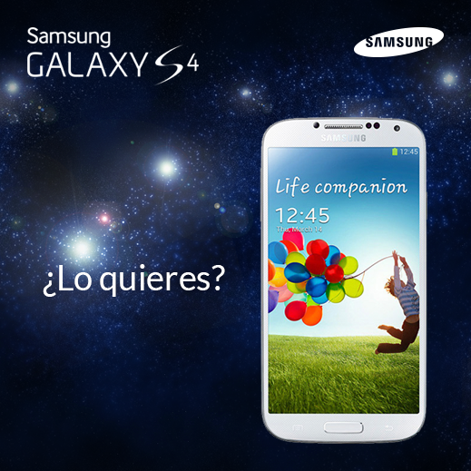 samsungmobilemx's tweet photo. Por fin, ¡el increíble Samsung Galaxy S4 ha llegado y hoy vamos a regalar uno! RT si tú lo quieres. #ConUnGalaxyS4 http://t.co/G5M5CIe08x