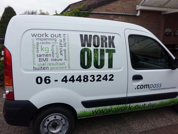 WorkOutEmmen's tweet photo. Weer een geweldig ontwerp van Jan Willem Naaldenberg en strak werk geleverd door Merkx totaal reclame! http://t.co/Mivw7lbim7