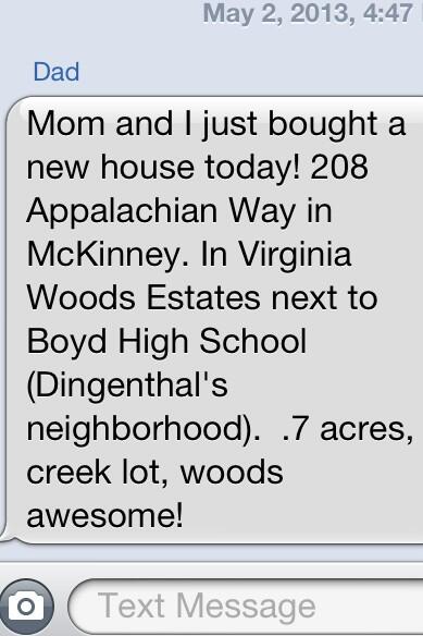 HShelpuk's tweet photo. So this is how I find out that my parents are moving.. At least I'll be neighbors with @CaraDingenthal 😜 http://t.co/PgN76x2dcn