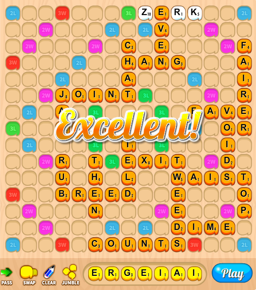 LetterUP's tweet image. Letter UP Moment: Excellent! apps.facebook.com/letterupgame #letterup #wordgame #bestgameplay