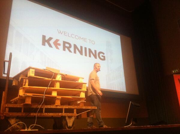 . <a href="/kerningconf/">Kerning Conference</a> about to start. :)