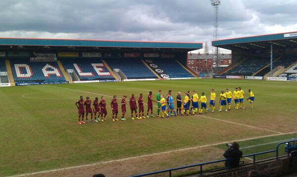 Fair play handshake #MCFC #AFCRochdale