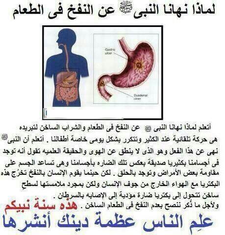 khaliefakaid83's tweet photo. لماذا نهى النبي صلى الله عليه وسلم من النفخ في الطعام ! http://t.co/dlWpIRgrVh”