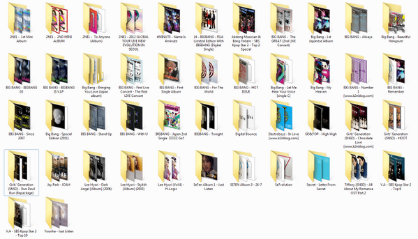 ALL THE ALBUMS I'VE DOWNLOADED SINCE LAST NIGHT. 2.87GB EXCLUDING VIDEOS. YAAAAAAAAAAY! KAHIBANGAN!!!