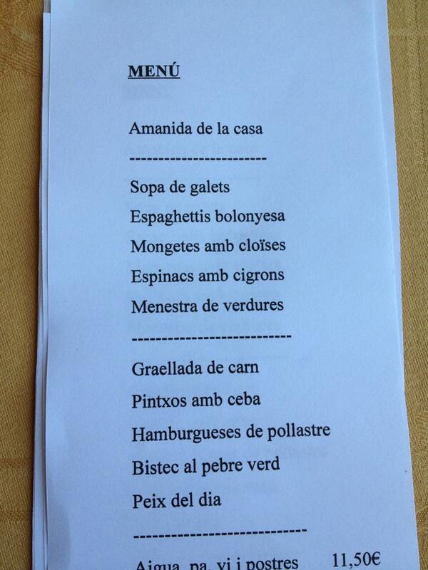 caltrave's tweet photo. Menú diari #gastronomia #Berga http://t.co/ucLTYLicr2