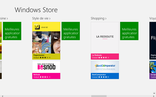 BestComparator's tweet image. A peine sortie, notre #appli #Windows8 est en première page du store ! Et elle est très bien notée ... ;)