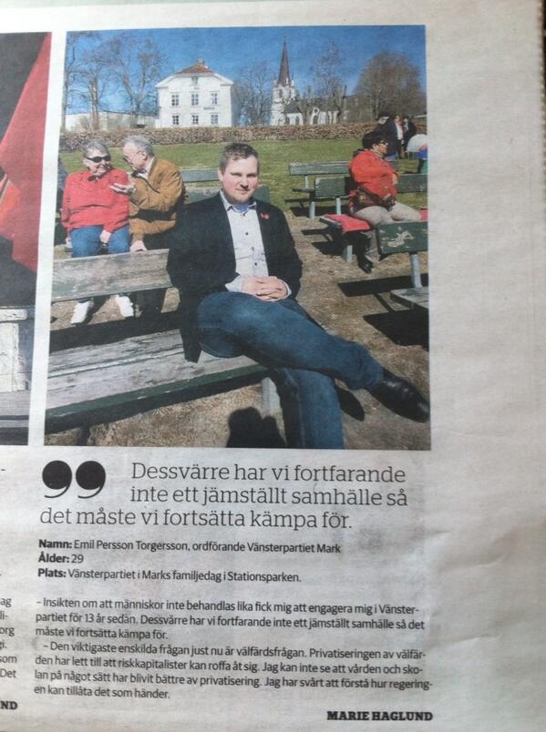 EmilVMark's tweet image. #Vmark #imark firade #1amaj med en välbesökt familjedag i soliga Kinna.  Omnämnt i #BT