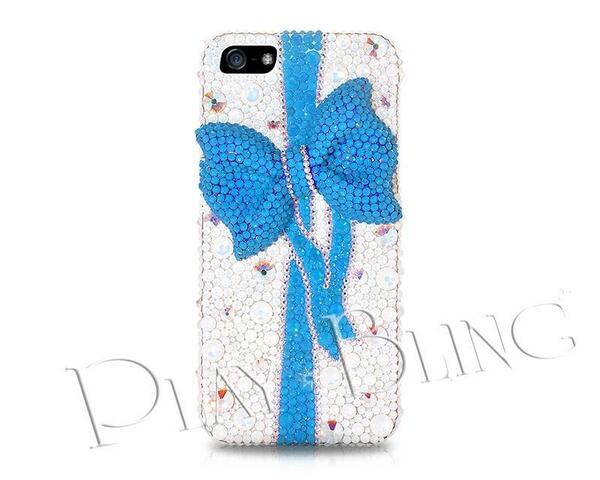 PlayBling's tweet photo. Blue Ribbon Crystal Phone Cases, Gift for Mom, gift inspiration, shop at #PlayBling  http://t.co/AVrK50cGQS http://t.co/lRUvhX8DJ5