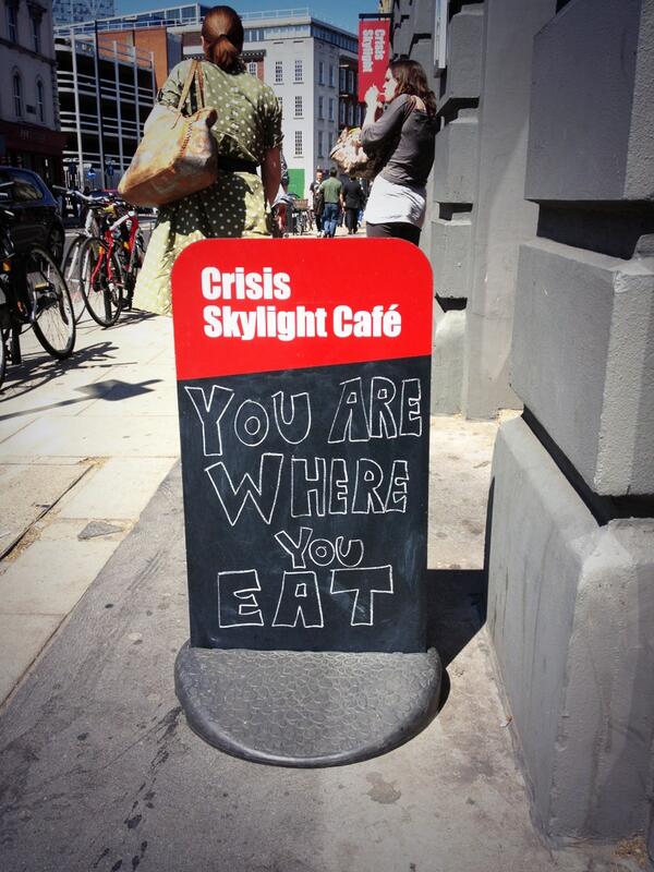 @StylistMagazine Stylist cover-inspired chalkboard in East London #youarewhereyoueat @SkylightCafeLDN