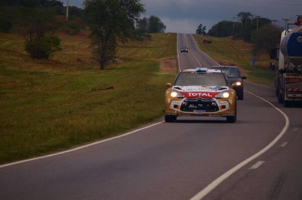 Mikko Hirvonen subió a la 2° posición en el #RallyArgentina, detrás de #Loeb ..! [FOTO] en plena ruta argentina..!