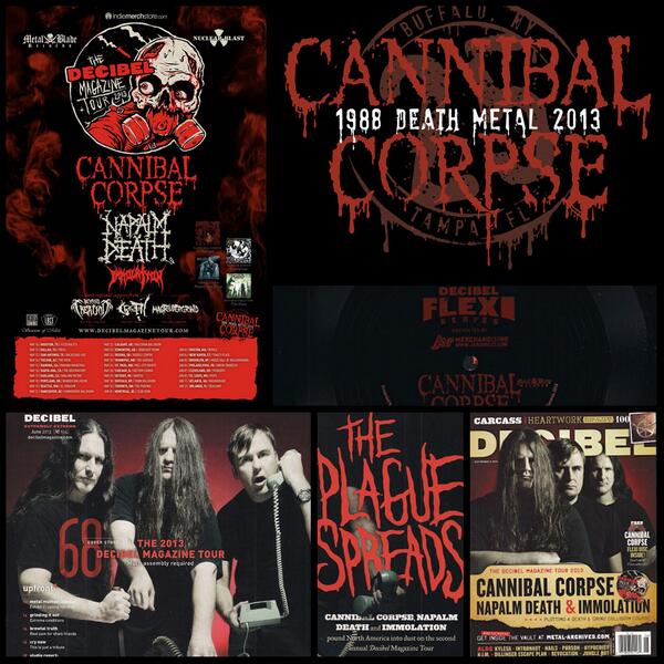 NEW: <a href="/dbmagazine/">Decibel Magazine</a> June issue w/ #decibeltour story w/ <a href="/corpseofficial/">Cannibal Corpse</a> <a href="/napalmdeath/">Napalm Death</a> <a href="/immolation/">Immolation</a>