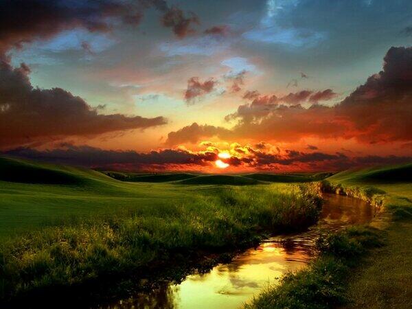 Paisajes_Es's tweet photo. Puesta de Sol en Noruega. http://t.co/94YVdlf0qP