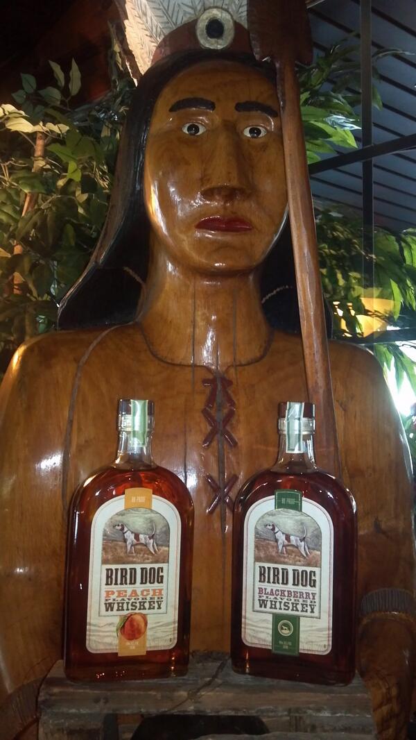 MenzRestaurant's tweet photo. New Birddog Whiskeys, peach and blackberry...boy are they delicious! come try em' out! http://t.co/8kzZxgXy28