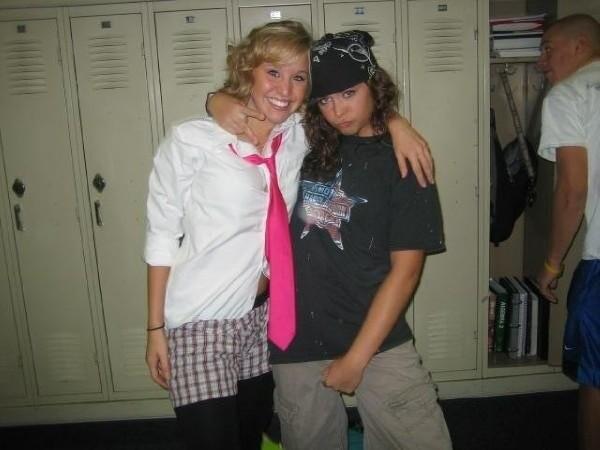 CeCeFrey's tweet image. I always miss throwback Thursday. So here you go. Throwback Friday. Cross Dress Day at school. I always went all out