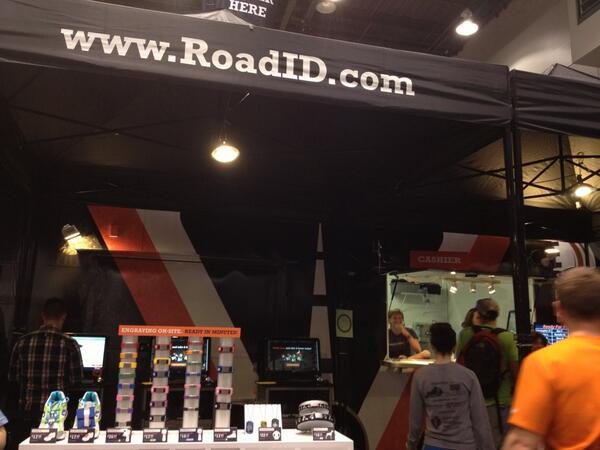 bluestone_cincy's tweet photo. Checking out some of our handiwork for our client, @RoadID, at the @RunFlyingPig health and fitness expo. http://t.co/0lcSF8f1KM