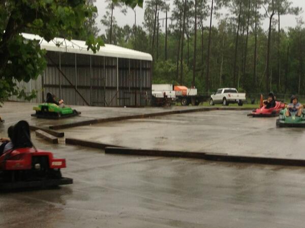 TeamTempest1927's tweet photo. End of the year party rain or shine! #gokarts #unclekerryswildliferefugee #omgrobots http://t.co/OSeDPaTGkI