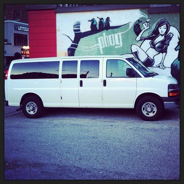 phogtom's tweet image. Stretch #bandvan for Bootleg Glory (Toronto) playing Phog tonight at a pay-what-you-want show. Permanent Bastards...