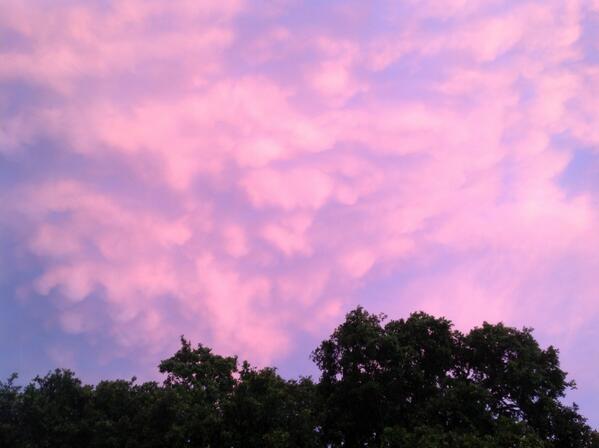 What a sunset after a big rain!