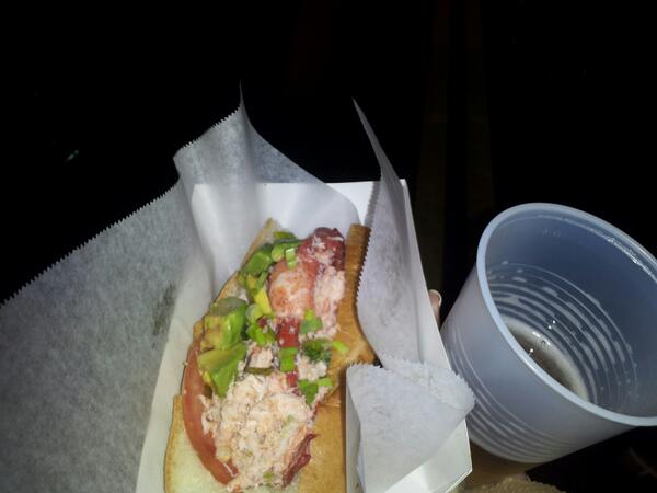 Good show tonight. My reward:  lobster roll from my favorite food truck @Coast2CoastLV  EPIC!!!!!  #foodisbeautiful