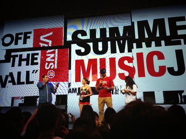 MOAArena's tweet photo. Jimmy Muna, Ceska Litton, KC Montero and Tado for #VansSummerMusicJam http://t.co/ggxxJAGR01