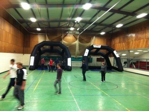 InflatableGolf's tweet image. Convert a sports hall into a golf academy like our friends at The Road to the Open did! #inflatablegolf.net
