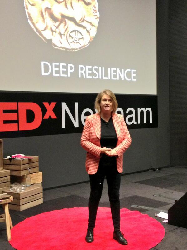 TEDxNewham's tweet photo. The amazing @sacilloyd is cracking us up and opening our minds #tedxnewham #resilience http://t.co/unhYlbJmlp