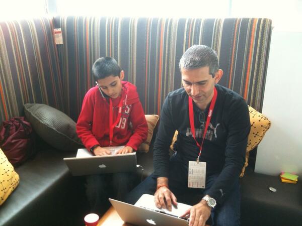 sd_architect's tweet image. At the #MoDevUX Hackathon. Making a Windows App with my 11 yr old son! @GoModev