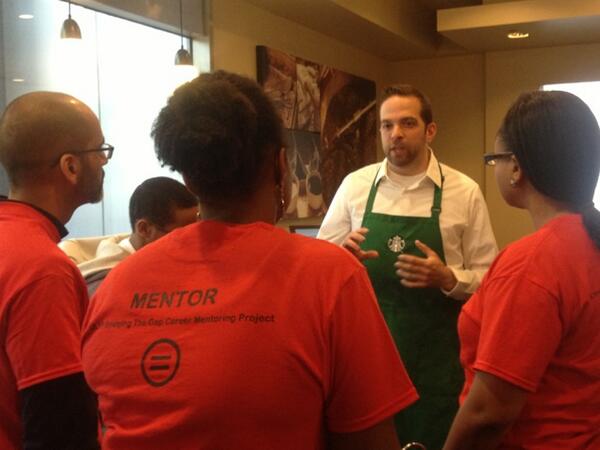 SabSaunders's tweet image. @starbucks is hosting the @ULYPGP Bridging the Gap Mentoring Project #Mentors &amp;amp; Youth #BTGMentoring #MovementWork