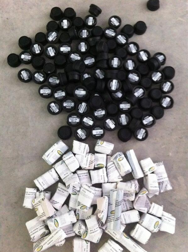 BodyBrave's tweet photo. Some of the goody bag treats from @lushcosmetics http://t.co/I9ou3soDzw