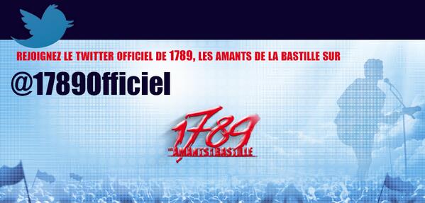 1789Officiel's tweet photo. RT le visuel de @1789Officiel  et follow, on sélectionnera au hasard 2 RT dimanche, 2X2 places + backstages à gagner http://t.co/GKtCkCpJBQ