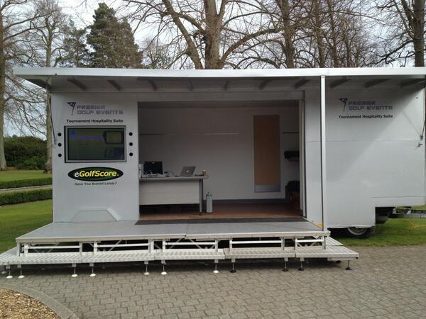 pgolfevents's tweet image. New trailer with integrated TV leaderboard fitted out and ready for the season.