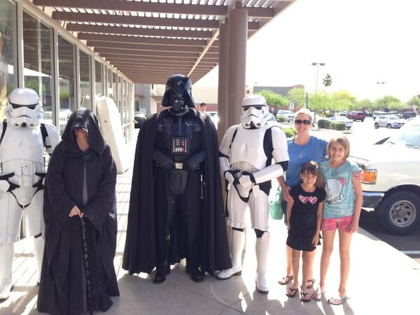 Wife and kids join the darkside