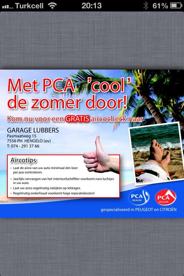 Garagelubbers's tweet photo. In de maand mei gratis airco controle. Bel even voor gaatje in de planning!! Svp retweet. http://t.co/CxJZebPEiQ