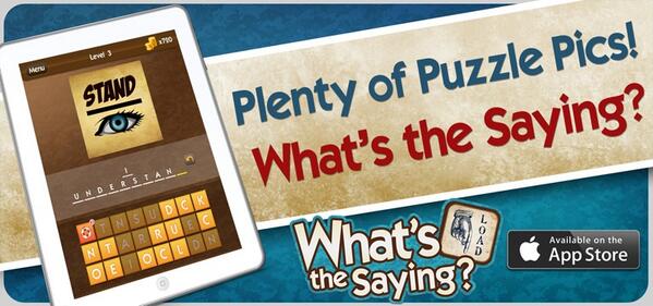 sallixx's tweet photo. I'm addicted to the What's the Saying app! Try it, it's free: http://t.co/TH4oFrsUiM #WhatsTheSaying http://t.co/tuGJZfDlNB